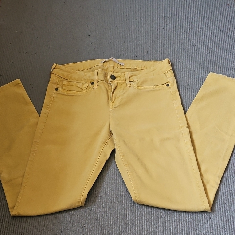 Vince Yellow Skinny Jeans